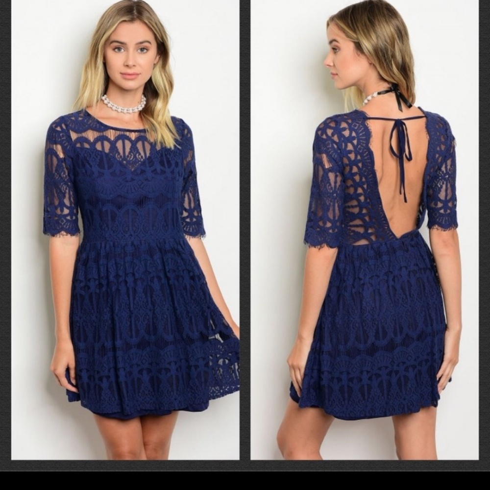 Cocktail dress with open back 💃